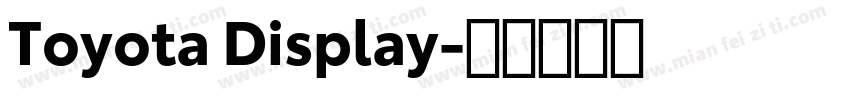 Toyota Display字体转换